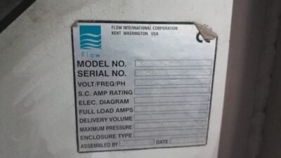 CNC CORTE DAGUA FLOW 30HP 1PLE-X 3000X2000MM